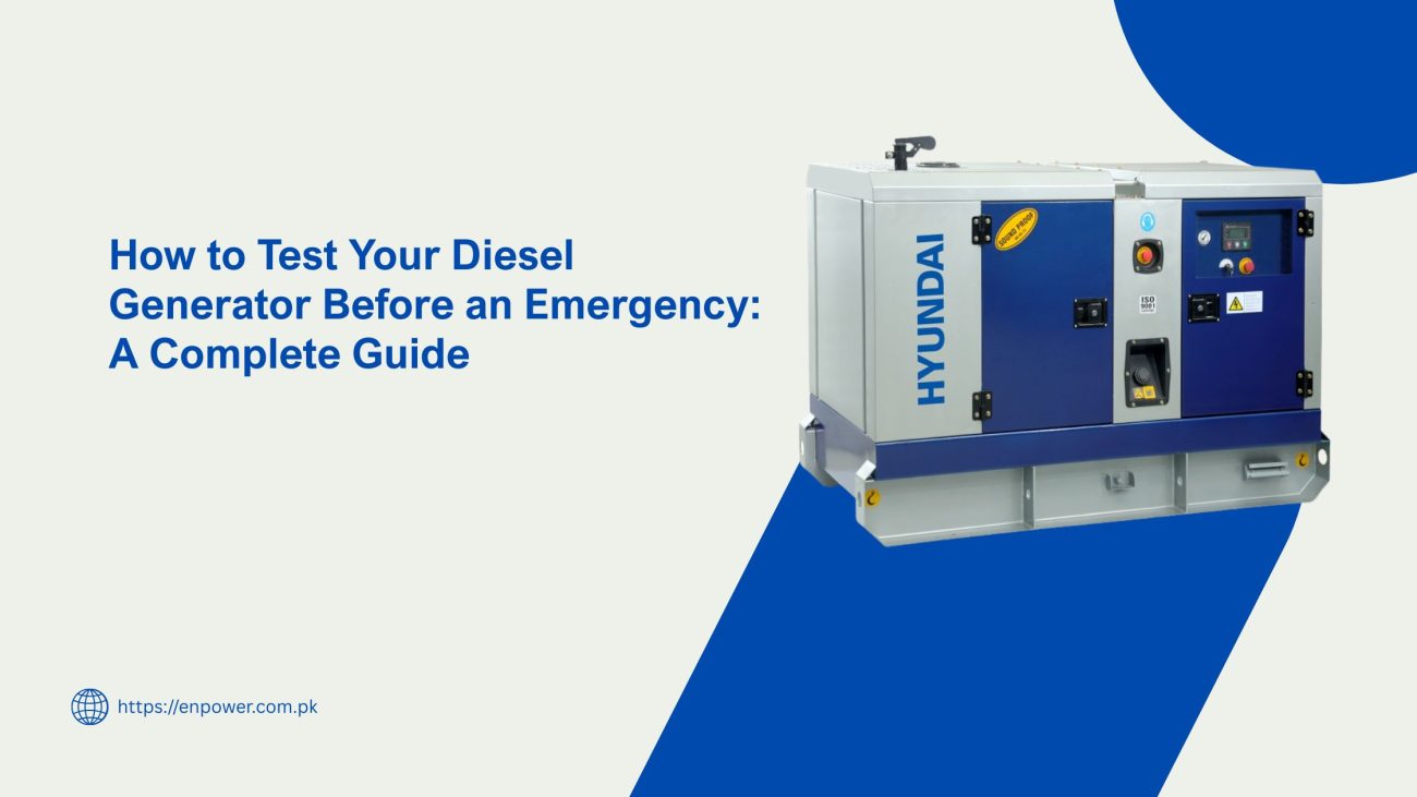 How to Test Your Diesel Generator Before an Emergency